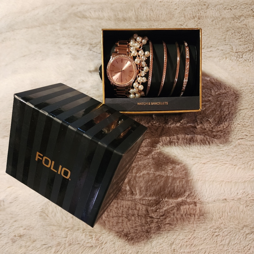 NIB Watch and Bracelet Set